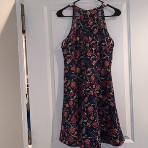 Floral fit and flare dress